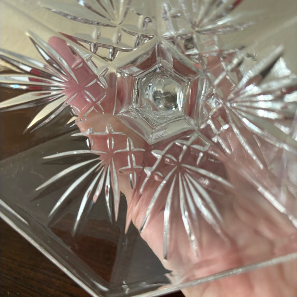 Godinger Lexington hurricane lamp, made from 24% lead crystal - Picture 5 of 7